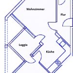 bezugsfreie 2-Zimmer-Wohnung mit Loggia und Aufzug